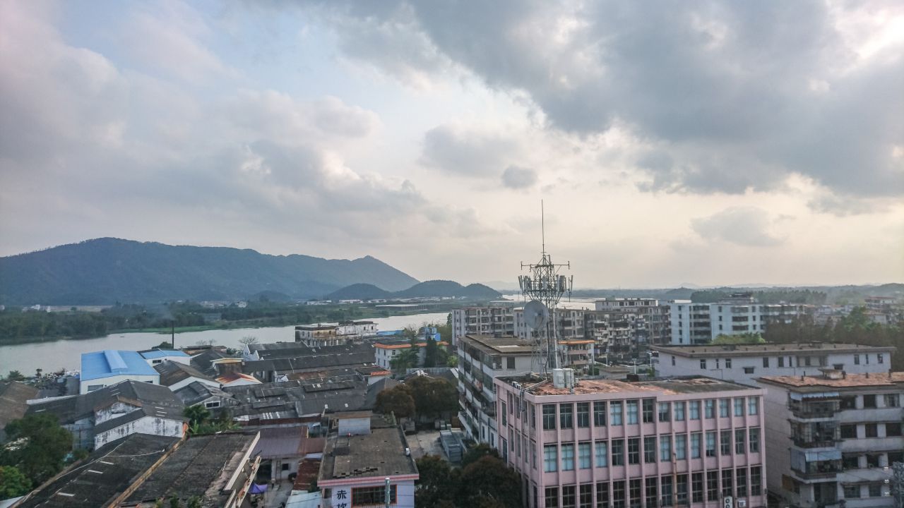 风和日丽的赤坎古镇 赤坎镇 古镇 碉楼 风景 城市 摄影 开平 楼顶 赤坎 骑楼 街拍