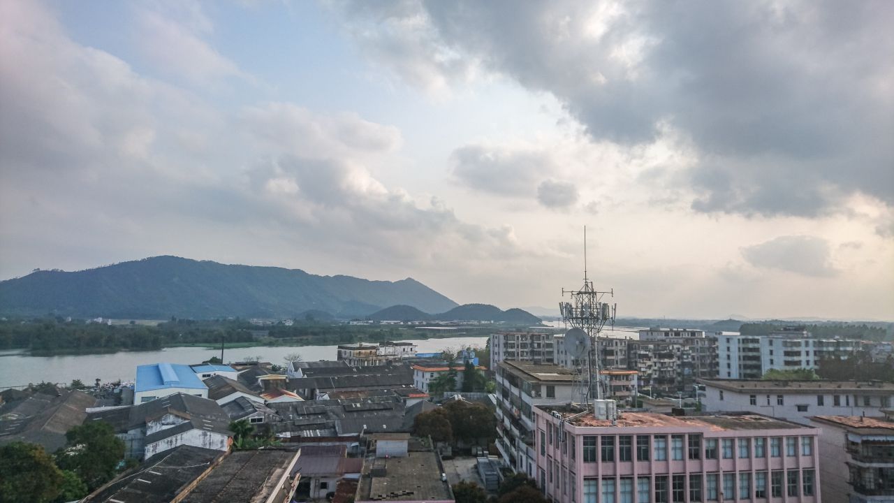 风和日丽的赤坎古镇 赤坎镇 古镇 碉楼 风景 城市 摄影 开平 楼顶 赤坎 骑楼 街拍