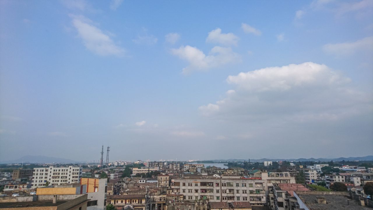 风和日丽的赤坎古镇 赤坎镇 古镇 碉楼 风景 城市 摄影 开平 楼顶 赤坎 骑楼 街拍