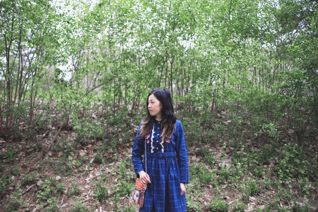 森林一样清新的女孩 深林系人像 深林系少女 森林系女孩 薯仔仪 深林系 人像 摄影