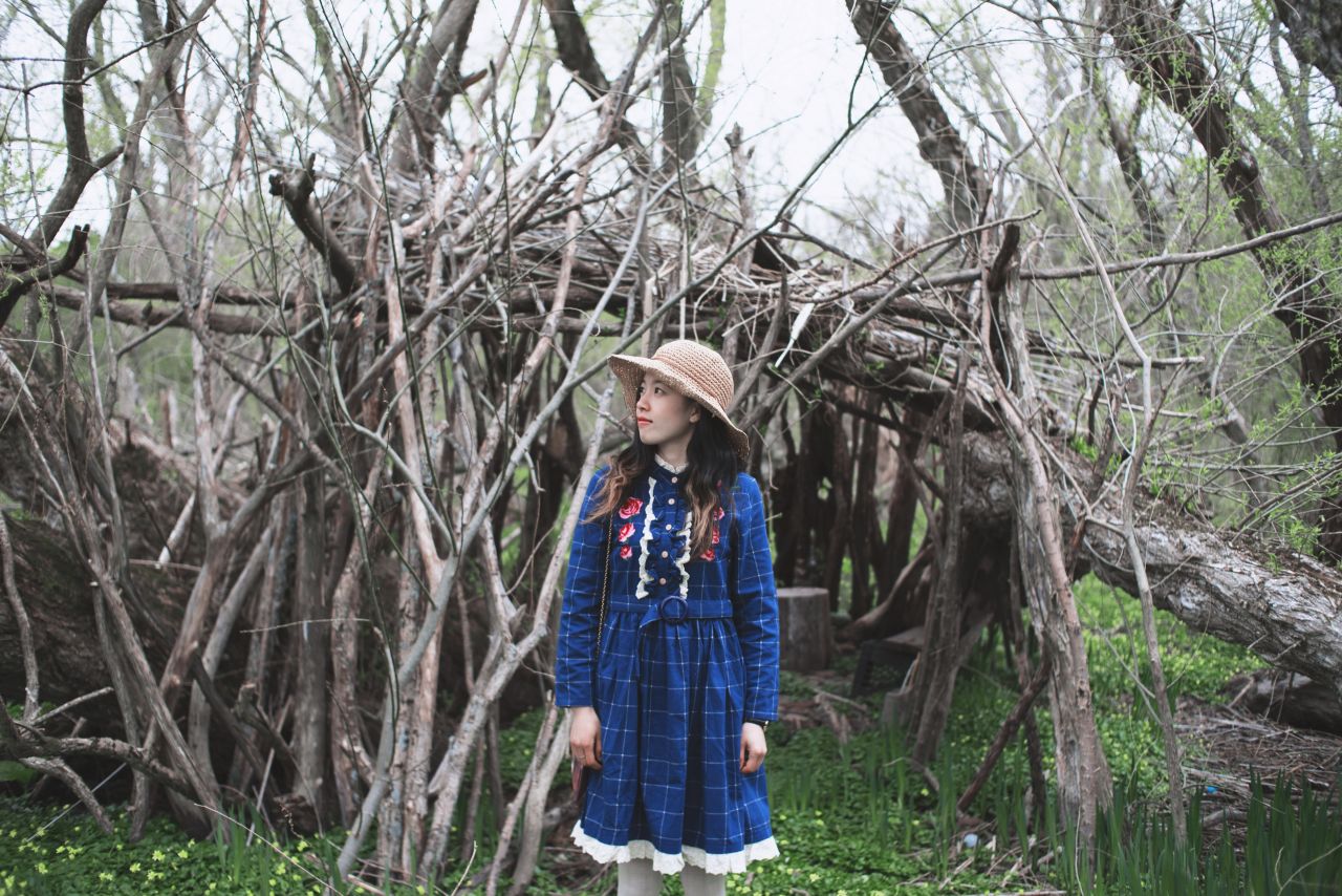 森林一样清新的女孩 深林系人像 深林系少女 森林系女孩 薯仔仪 深林系 人像 摄影