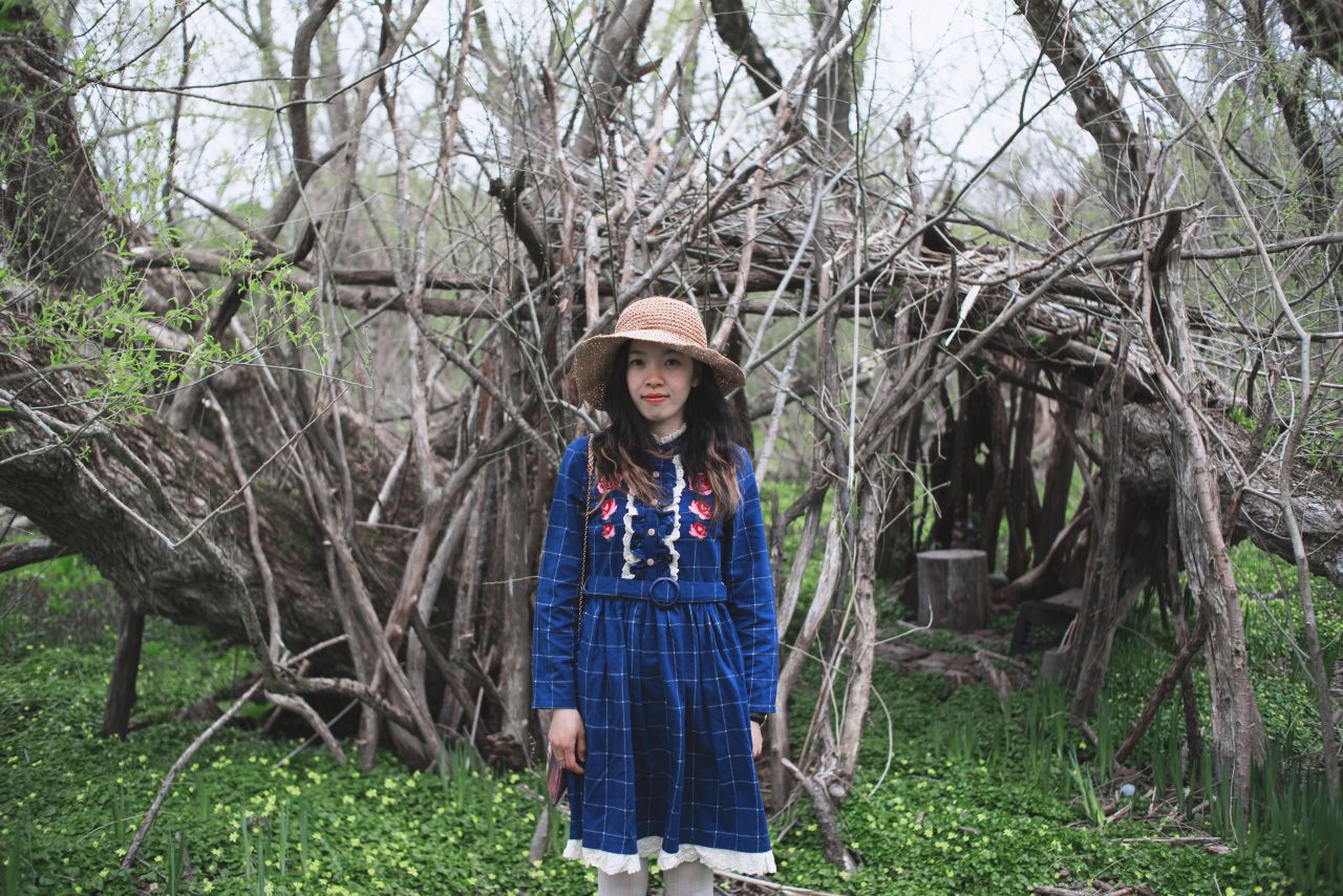 森林一样清新的女孩 深林系人像 深林系少女 森林系女孩 薯仔仪 深林系 人像 摄影