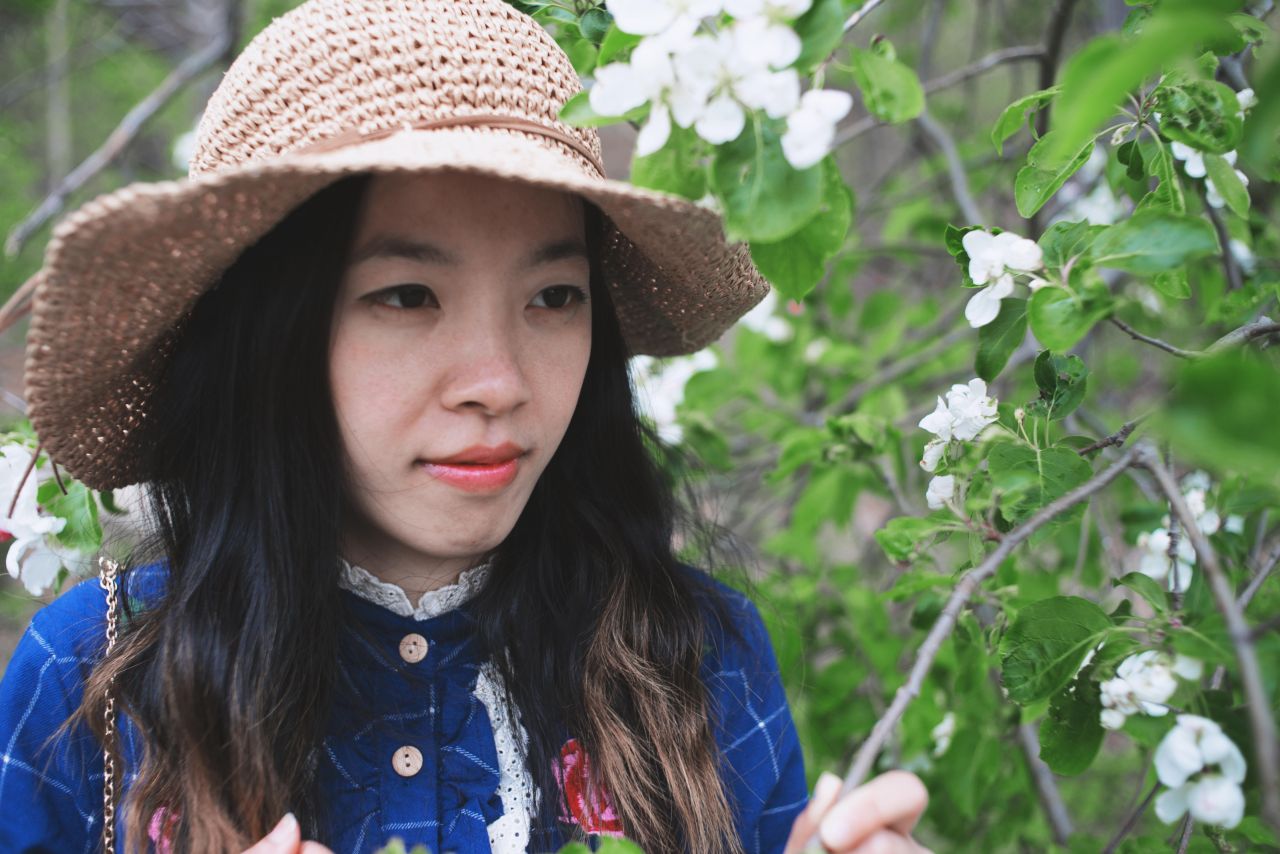 森林一样清新的女孩 深林系人像 深林系少女 森林系女孩 薯仔仪 深林系 人像 摄影