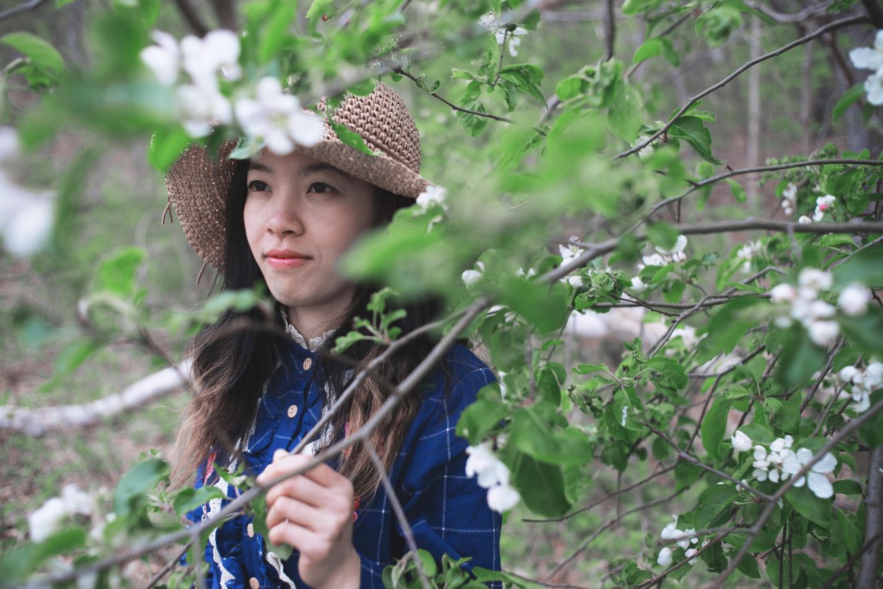 森林一样清新的女孩 深林系人像 深林系少女 森林系女孩 薯仔仪 深林系 人像 摄影