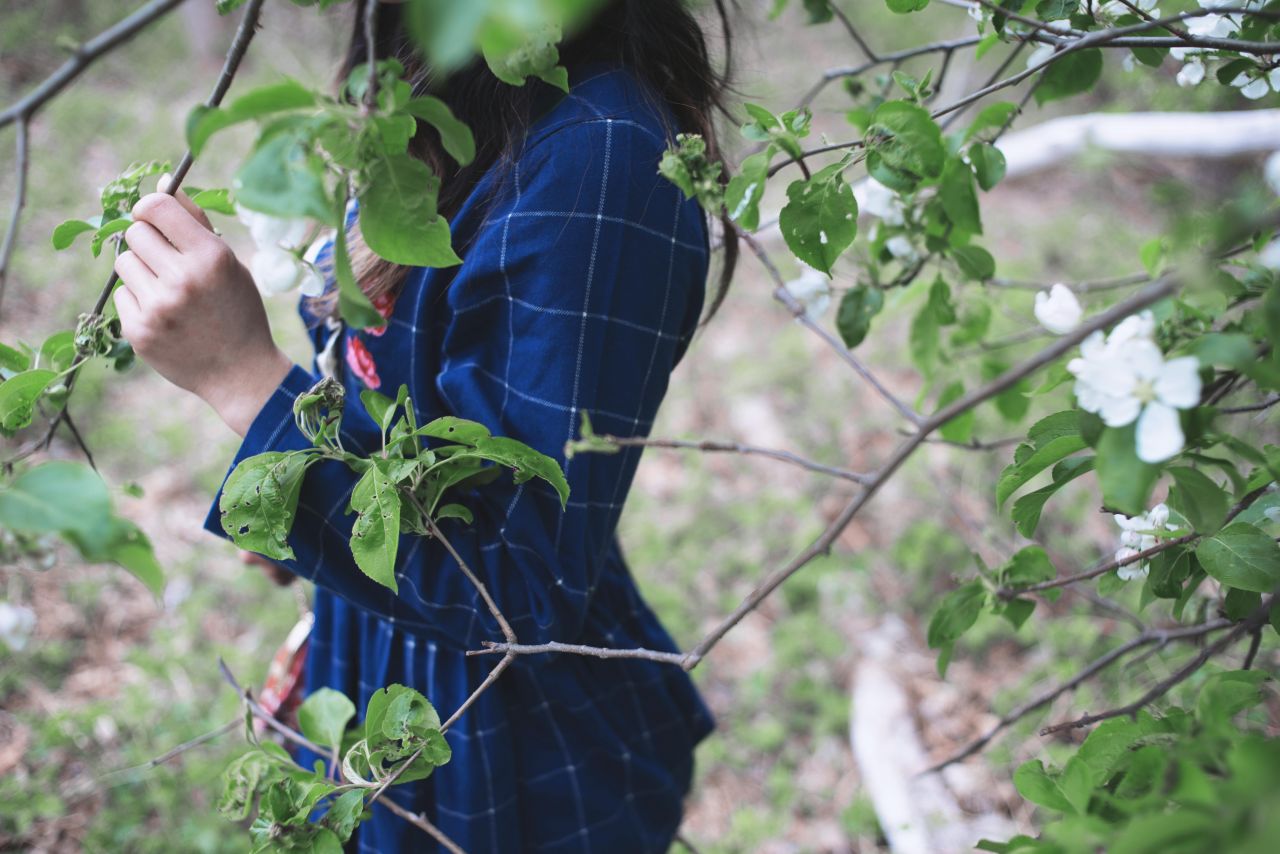 森林一样清新的女孩 深林系人像 深林系少女 森林系女孩 薯仔仪 深林系 人像 摄影