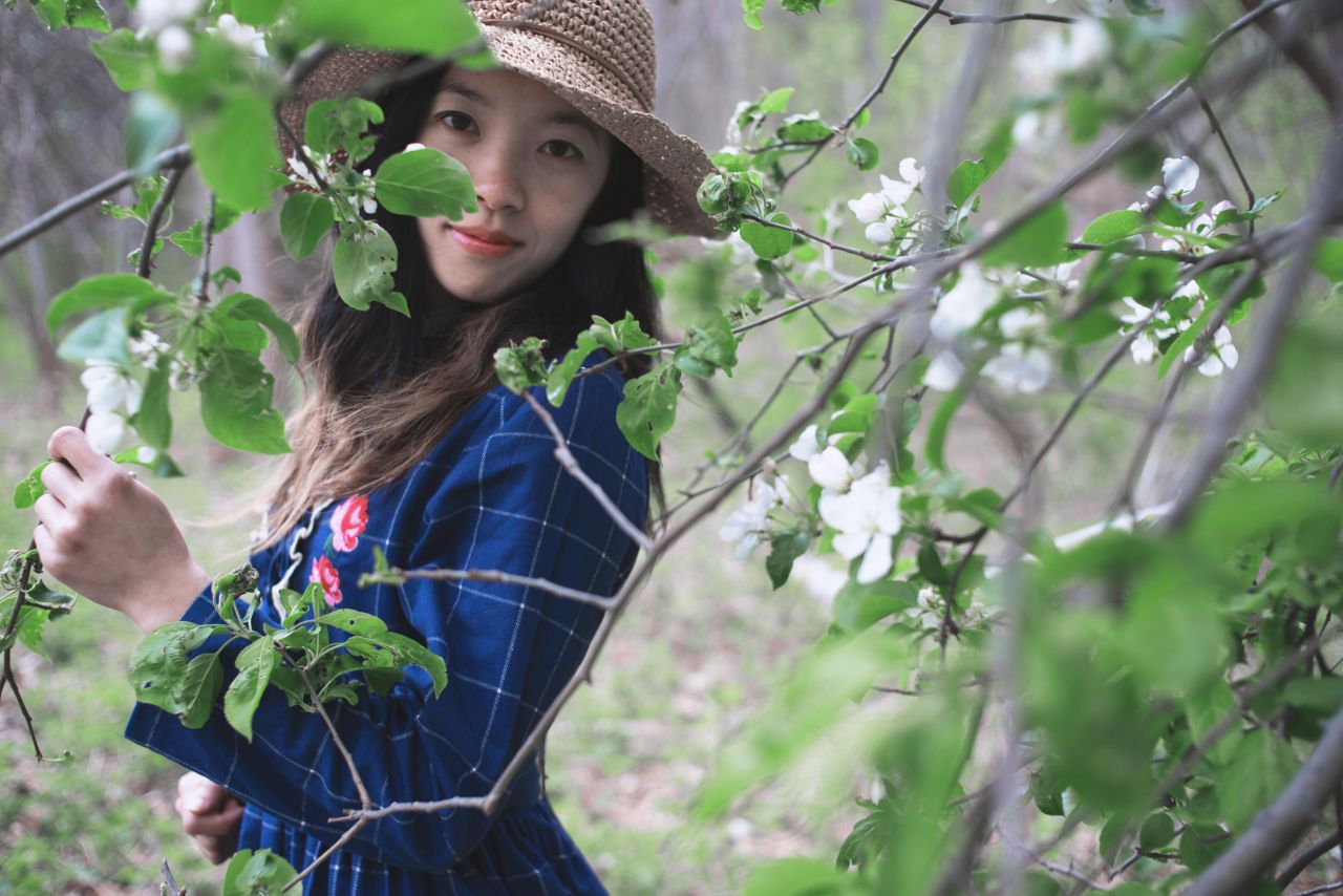 森林一样清新的女孩 深林系人像 深林系少女 森林系女孩 薯仔仪 深林系 人像 摄影