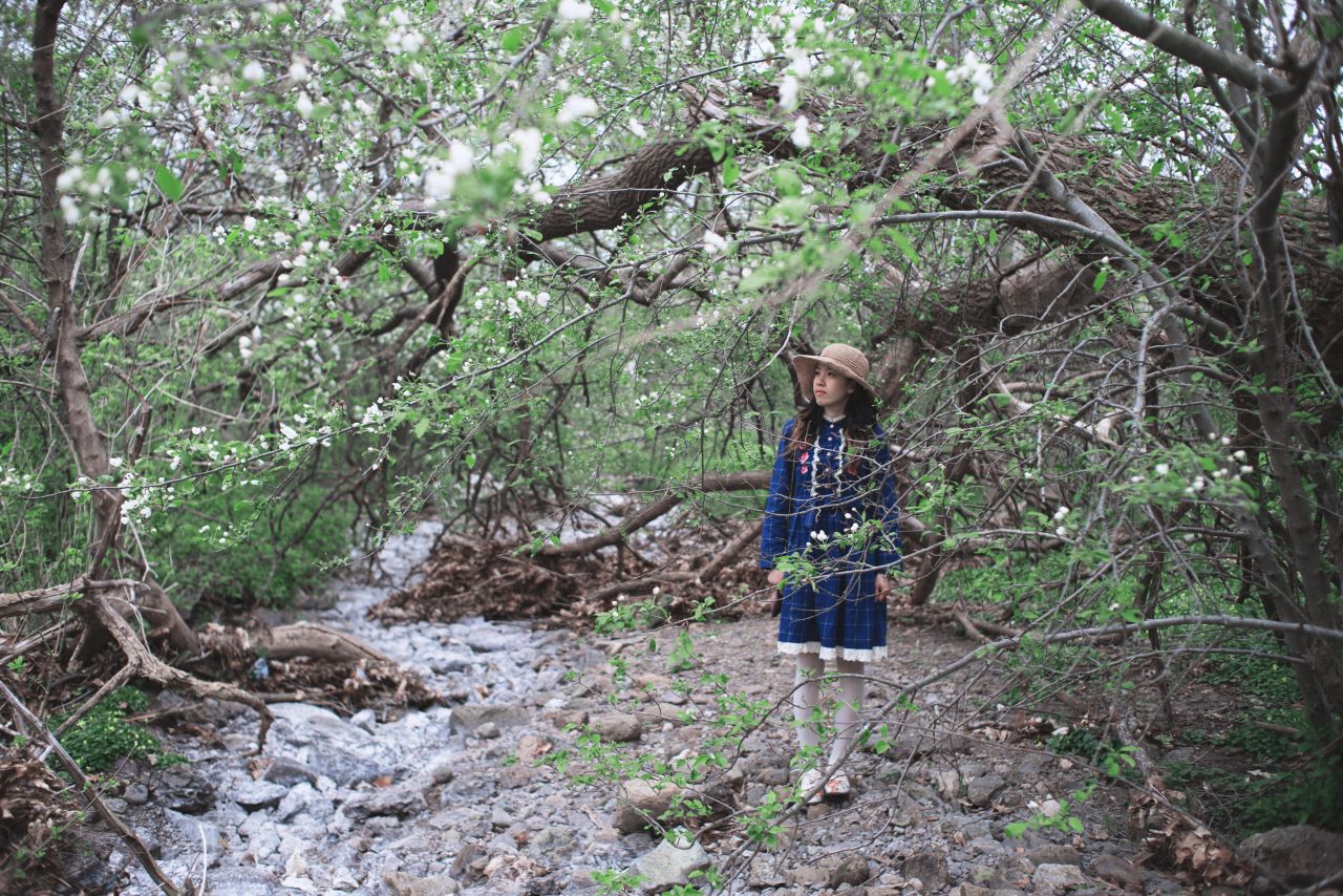 森林一样清新的女孩 深林系人像 深林系少女 森林系女孩 薯仔仪 深林系 人像 摄影