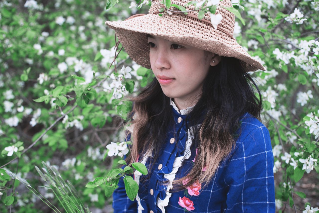 森林一样清新的女孩 深林系人像 深林系少女 森林系女孩 薯仔仪 深林系 人像 摄影