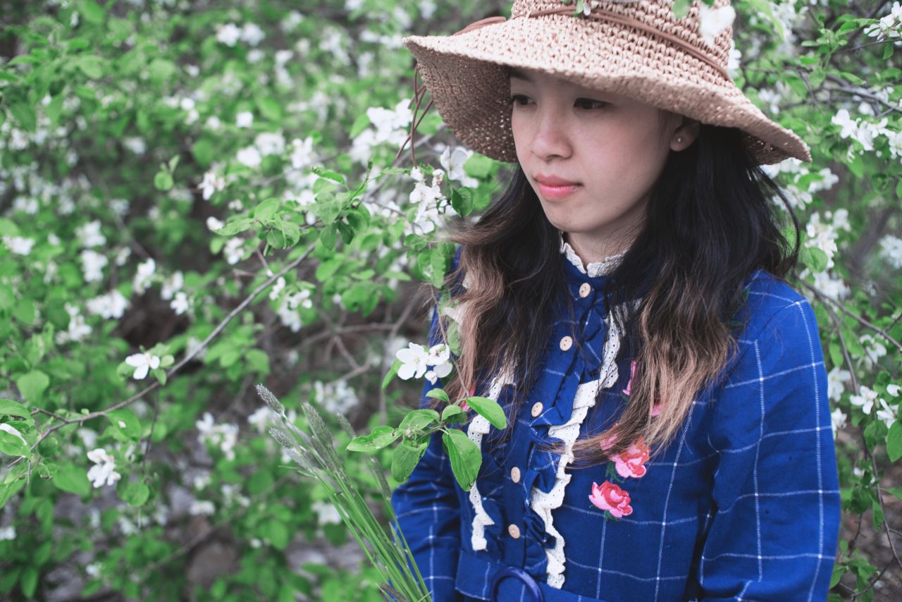 森林一样清新的女孩 深林系人像 深林系少女 森林系女孩 薯仔仪 深林系 人像 摄影