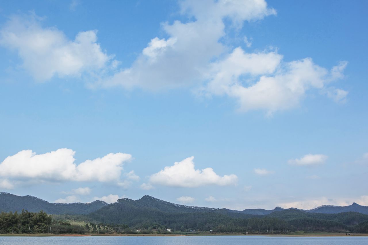 陈坑水库水中碉楼 陈坑水库，水中碉楼，台山