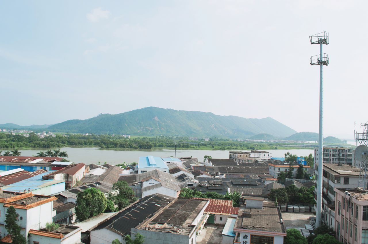 比以往更为晴朗的赤坎古镇 赤坎 尼康 D3200 楼顶 风光 风景 骑楼 开平 赤坎古镇 街景 街道