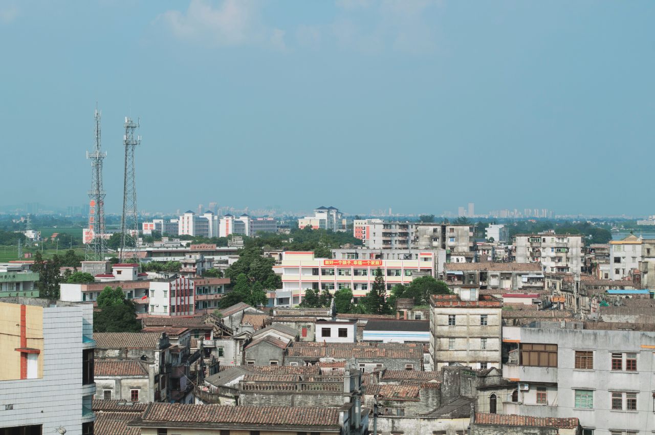 比以往更为晴朗的赤坎古镇 赤坎 尼康 D3200 楼顶 风光 风景 骑楼 开平 赤坎古镇 街景 街道