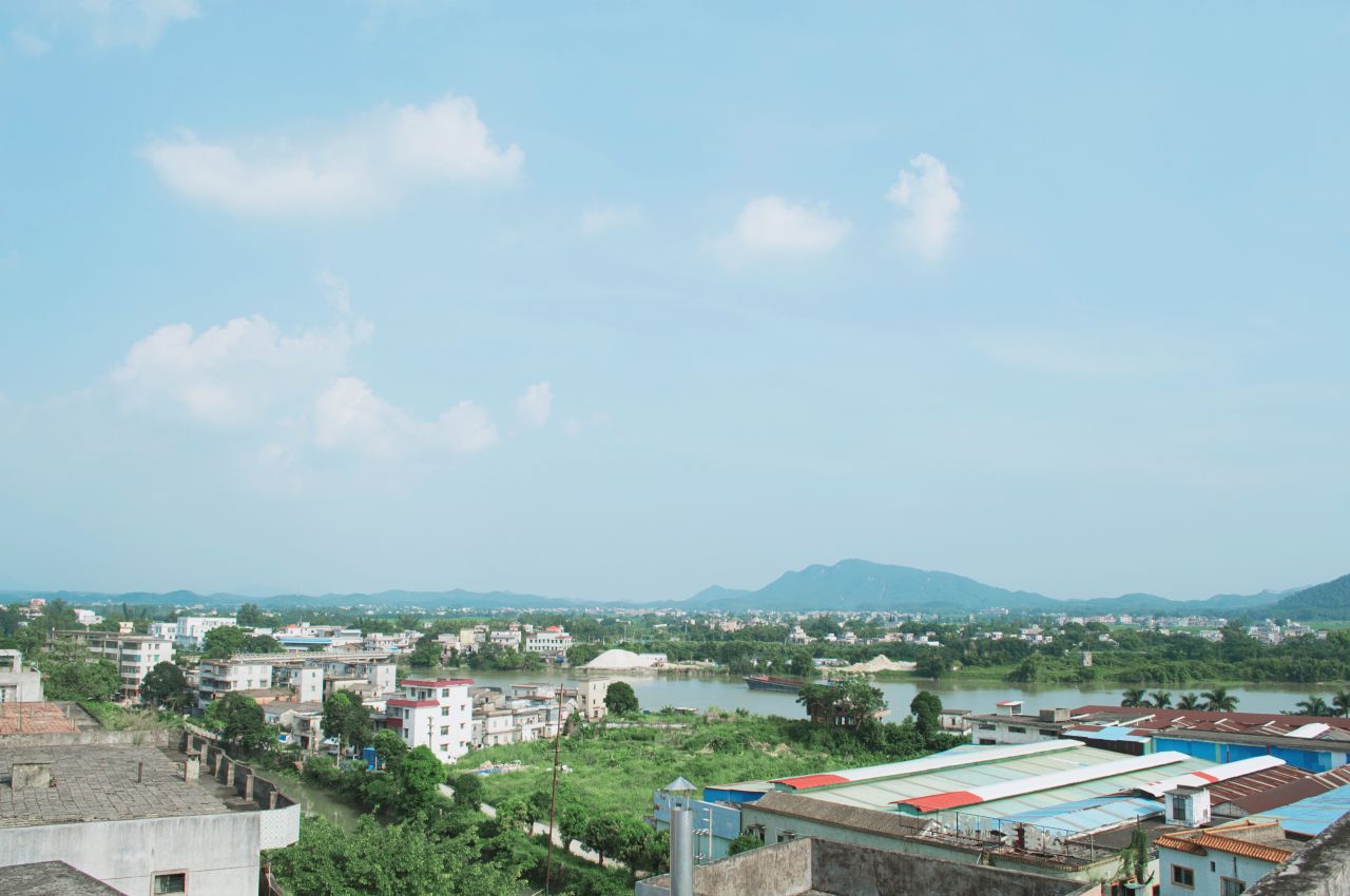 比以往更为晴朗的赤坎古镇 赤坎 尼康 D3200 楼顶 风光 风景 骑楼 开平 赤坎古镇 街景 街道