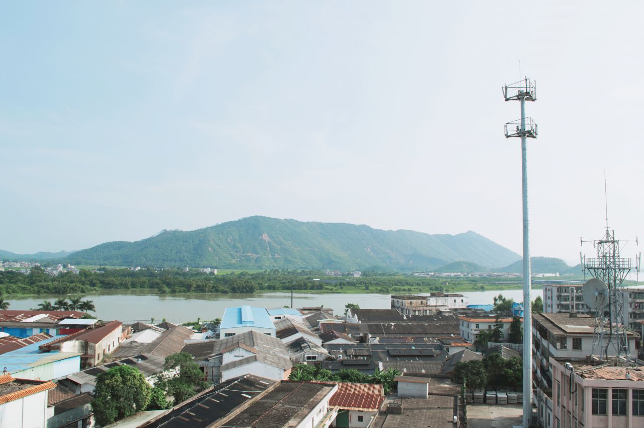 比以往更为晴朗的赤坎古镇 赤坎 尼康 D3200 楼顶 风光 风景 骑楼 开平 赤坎古镇 街景 街道