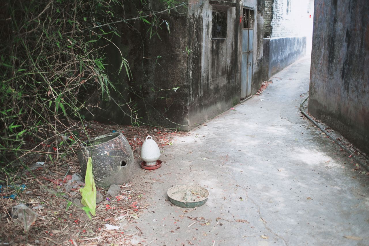 在遥远的乡村上 抽水机 船 乡村 农村 开平