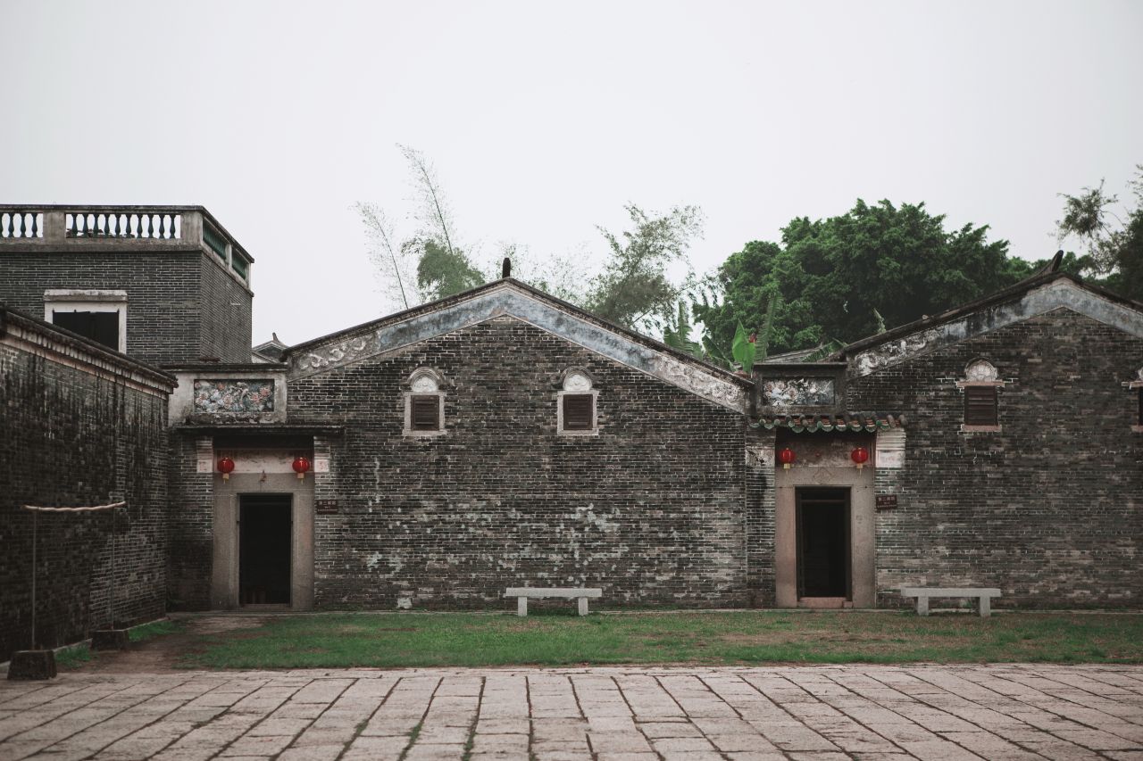 晚饭后的散步，自力村和立园 自立村 唐口 开平 碉楼 立园 散步