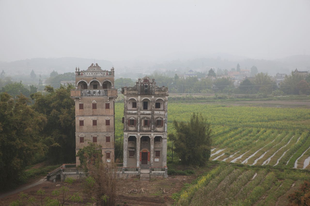 晚饭后的散步，自力村和立园 自立村 唐口 开平 碉楼 立园 散步
