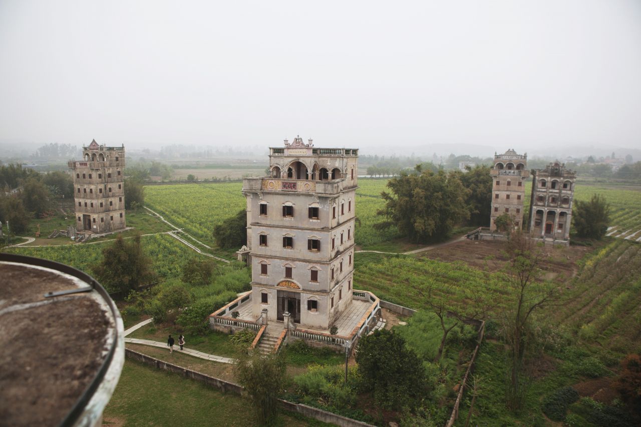 晚饭后的散步，自力村和立园 自立村 唐口 开平 碉楼 立园 散步