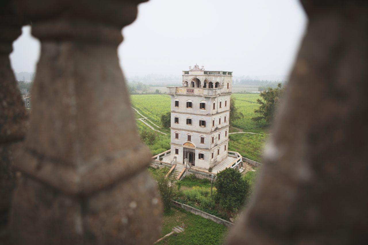 晚饭后的散步，自力村和立园 自立村 唐口 开平 碉楼 立园 散步
