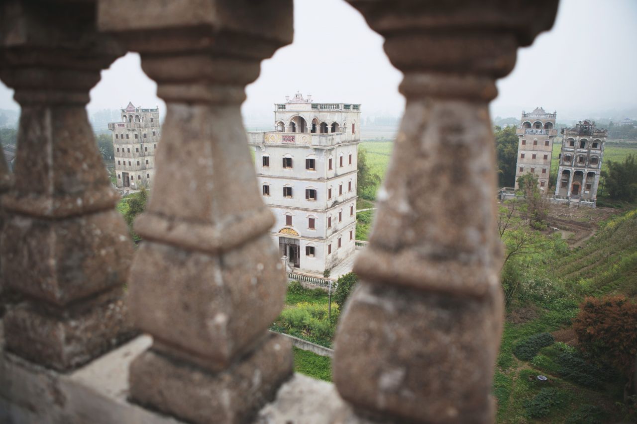 晚饭后的散步，自力村和立园 自立村 唐口 开平 碉楼 立园 散步