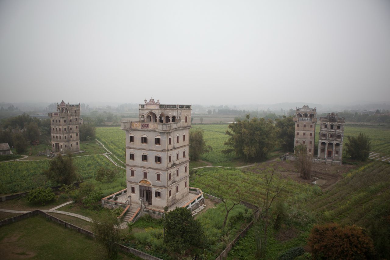 晚饭后的散步，自力村和立园 自立村 唐口 开平 碉楼 立园 散步