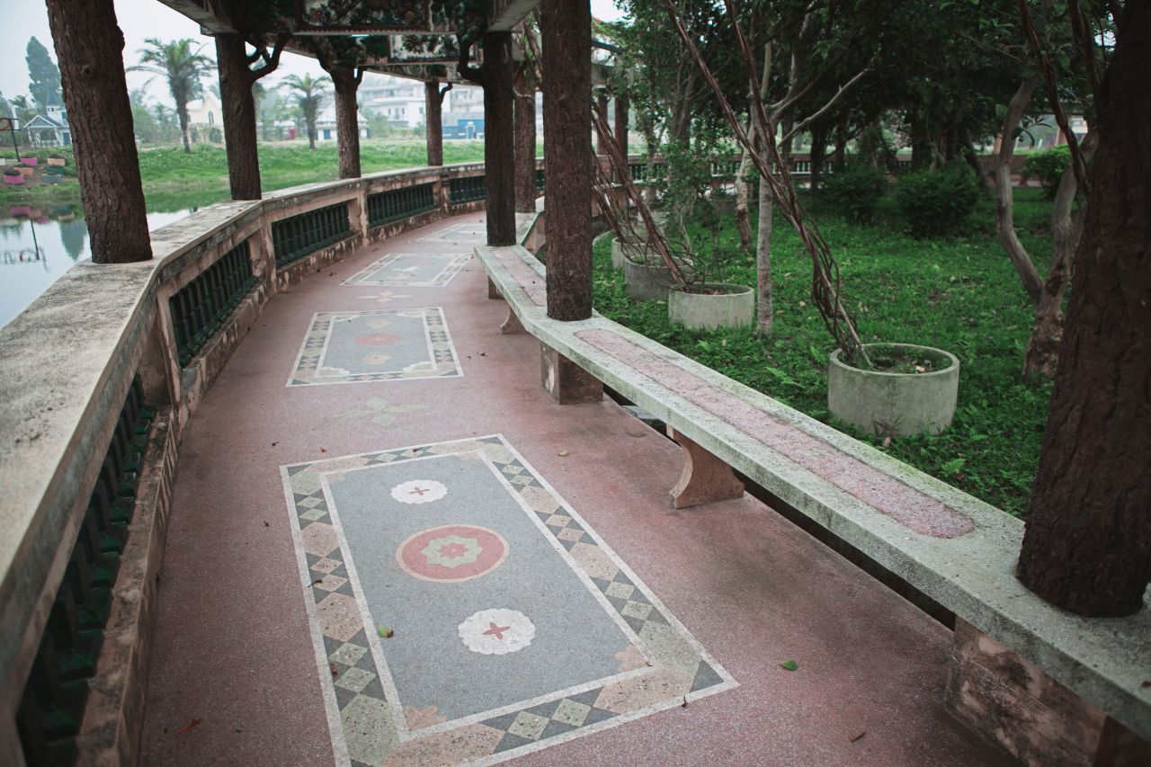 晚饭后的散步，自力村和立园 自立村 唐口 开平 碉楼 立园 散步